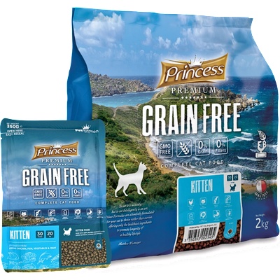 Petnutrition ПОСЛЕДНИ БРОЙКИ: Беззърнени гранули за малки котенца Princess Grain Free KITTEN 2kg