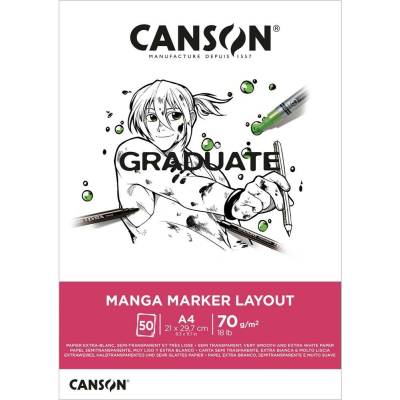 Canson Skicár A4 Graduate Manga lepená väzba 200g 30listo