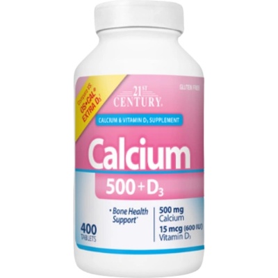 21st Century Calcium 500 + Extra D3 [400 Таблетки]