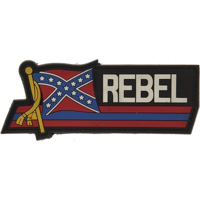 Gumená nášivka 101 Inc USA Rebel - farebná