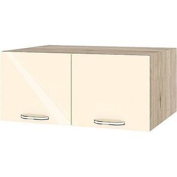 ИРИМ Горен кухненски шкаф Сити АРФ-Бежово гланц-05-112 80 см