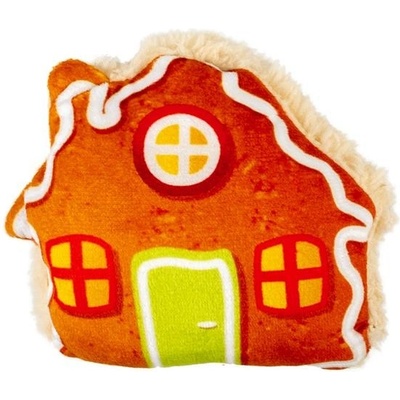 Duvo+ Vianočný perník s catnipom domček 9 x 10,5 x 3 cm