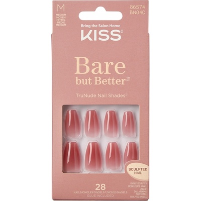 KISS Bare But Better Medium umelé nechty 28 ks