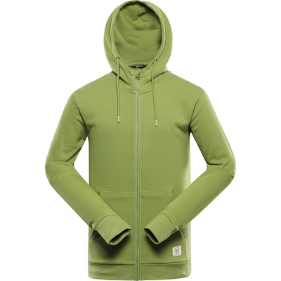 Alpine Pro Мъжко памучно горнище с качулка ALPINE PRO LOKK тъмнозелен ALPINE PRO | Zelen | МЪЖЕ | 5XL