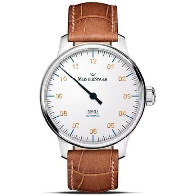MeisterSinger AM901G Světle hnědý kožený řemínek