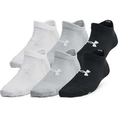 Under Armour ESSENTIAL NO SHOW (6 PAIRS) K černé