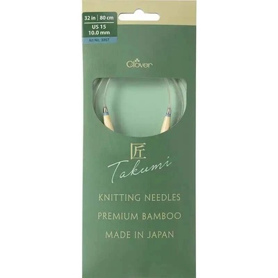 Clover kruhové otočné fixní jehlice Pro Takumi 80cm 10mm