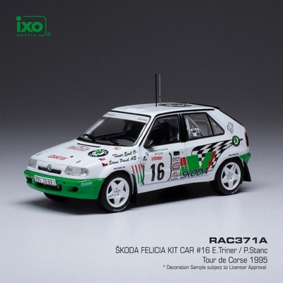 IXO Škoda Felicia Kit Car Tour de Corse 1995 19 Sibera Gross 1:43