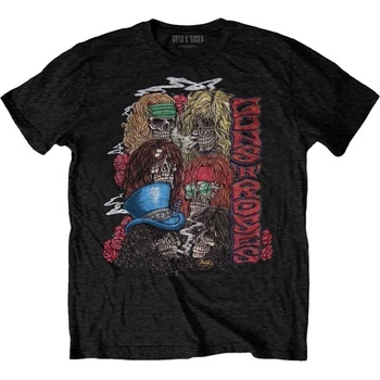 Guns N' Roses Риза Stacked Skulls Unisex Black M (GNRTS66MB02)