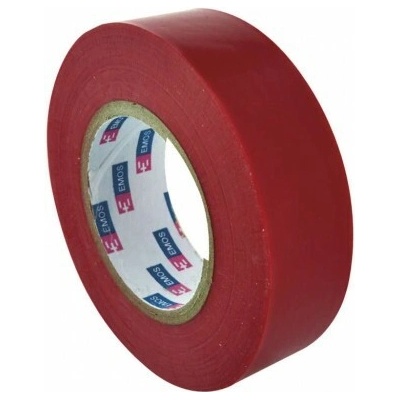 Emos Izolačná páska 19 mm x 20 m červená 10 ks