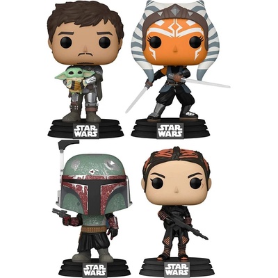 Funko POP! Disney 4-Pack: Star Wars The Mandalorian with Grogu / Ashoka / Boba Fett / Fennec Shand (Special Edition) Комплект от 4 фигурки (076373)