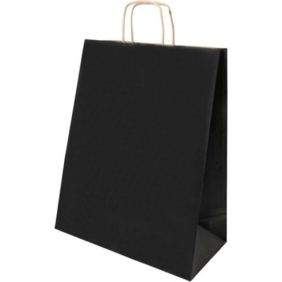 Papbag L papierová darčeková taška, veľká, čierna