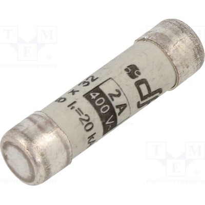 DF ELECTRIC 420602 Pojistka: tavná; gG; 2A; 400VAC; keramická,kulatý,průmyslová