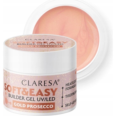 Claresa Soft Easy stavební gel s tixotropií gold prosecco 90 g