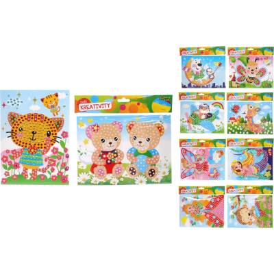 MFP 8882329 Kreativní set vánoční přání s kamínky + obálka140x230mm