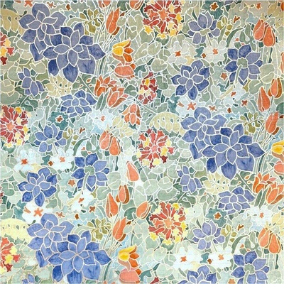 GEKKOFIX 11795 Samolepící fólie tulipány s listy rozměr 67,5 cm x 15 m