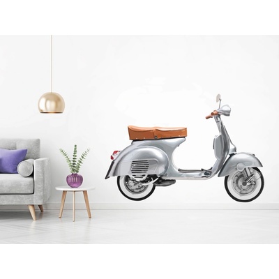 Nalepte.cz samolepka na zeď Skútr Vespa, rozměry 75 x 51 cm – Sleviste.cz