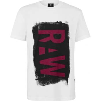 Image 1 of G Star Тениска G Star Painted RAW Graphic T-Shirt - White