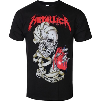 ROCK OFF Мъжка тениска Metallica - Heart Explosive - ROCK OFF - METTS37MB01