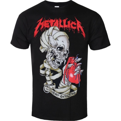 ROCK OFF Мъжка тениска Metallica - Heart Explosive - ROCK OFF - METTS37MB01