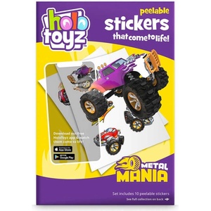 HoloToyz Стикери с Augmented Reality, HoloToyz - Метал Мания, интерактивни (ST60-ME) - homeshop
