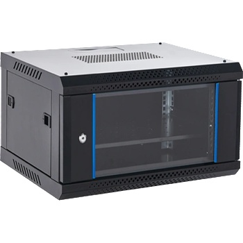 AsyTech Стелаж 6U 19' 600x450, товароносимост 60 Kg, черен - ASYTECH Networking ASY-6U-6045WL (ASY-6U-6045WL)
