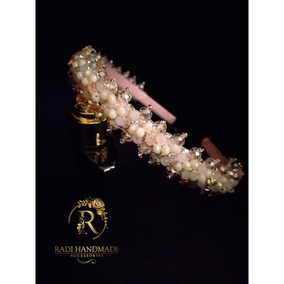 Radi handmade Диадема с розави кристали (535)