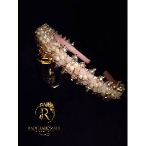 Radi handmade Диадема с розави кристали (535)