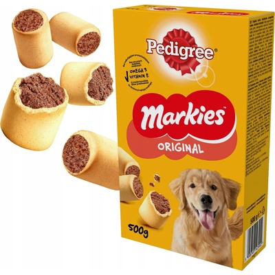PEDIGREE Markies Original 6 x Chrumkavá maškrta pre dospelých psov 500 g
