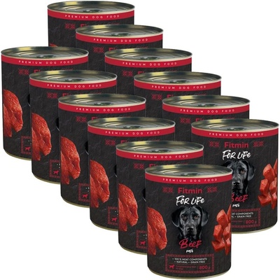 Fitmin Консерва Fitmin For Life BEEF пате 12 x 800 г