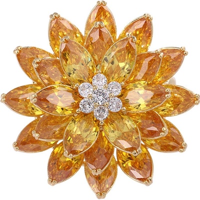 Amparo Miranda Brošňa Kvet AM197 žltá