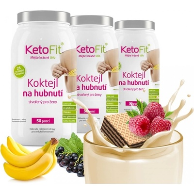 KetoFit proteinový KetoFit koktejl 3780 g, 150 porcí – Zboží Dáma