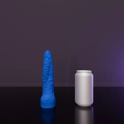 Erotixxx Toys Sea Monster Red & Black 40% S, prémiové silikónové dildo s Vac-U-Lock 20,5 x 3,3–4,8 cm