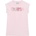 Guess Памучна розова рокля за мини момиче с надпис Guess с пайети