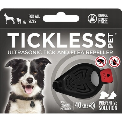 Tickless pet Ultrazvukový odpuzovač klíšťat a blech pro psy barvy black 1 kus