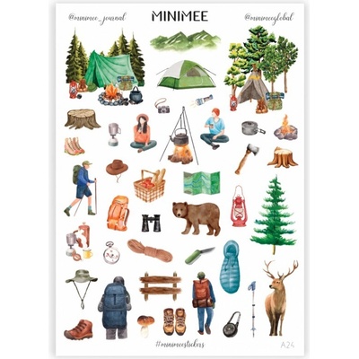 Minimee Samolepky MINIMEE journal - Turistika