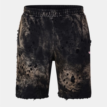 Image 1 of Diesel Къси панталони Diesel Extreme Distressed Acid Wash Shorts - Black Black