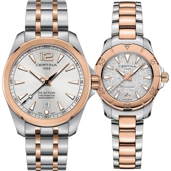 Certina Комплект часовници за двойки Certina DS Action C032.851. 22.037. 00-C032.951. 22.031. 00 (C032.851.22.037.00-C032.951.22.031.00)