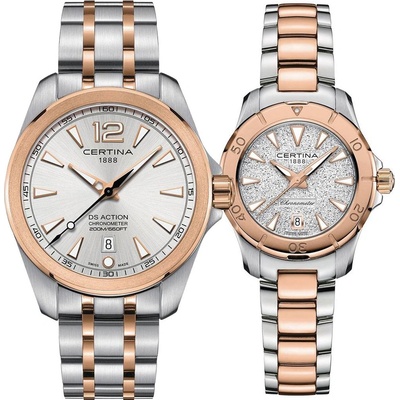 Certina Комплект часовници за двойки Certina DS Action C032.851. 22.037. 00-C032.951. 22.031. 00 (C032.851.22.037.00-C032.951.22.031.00)