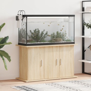 vidaXL Поставка за аквариум, сонома дъб, 101x41x58 см, инженерно дърво (833634)