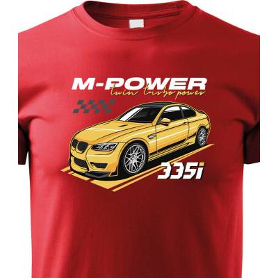 Dětské tričko M-Power 335i ČervenáCanvas Dětské tričko Bezvatriko.cz 3129