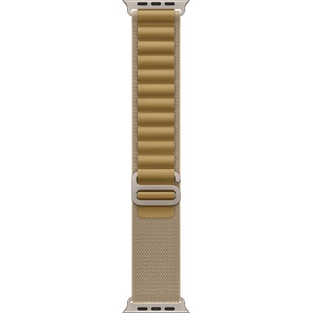 Apple Каишка от Apple - 49 мм Tan Alpine Loop - Small - Natural Titanium Finish (MXN13ZM/A)