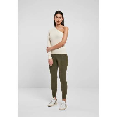 Urban Classics Дамска блуза с един ръкав в цвят екрю Urban Classics AsymmetricUB-TB3212-02903 - Бял, размер 5XL