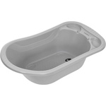 BabyJem Бебешка вана със сифон BabyJem - 50 l, 89 cm, Soft Grey (241)