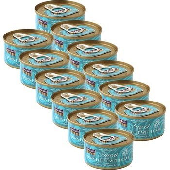 Fish4Dogs Fish4cats Най-добра риба тон и раци 12 x 70 г
