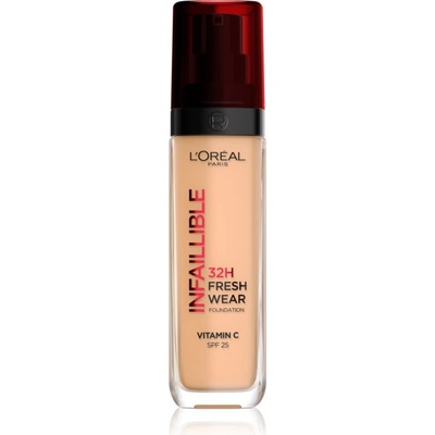 L'Oréal Infaillible 32H Fresh Wear дълготраен течен фон дьо тен цвят 200 WARM DORE 30ml