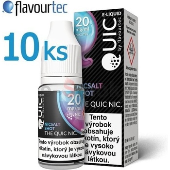 Quic 50VG/50PG SALT BOOSTER 20mg 10x10ml