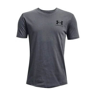 Under Armour Тишърт UA SPORTSTYLE LEFT CHEST SS 1363280 Сив Regular Fit (UA SPORTSTYLE LEFT CHEST SS 1363280)