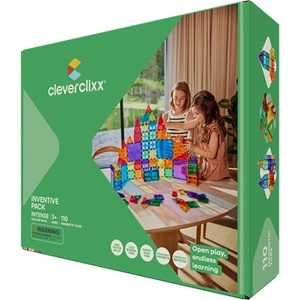 Cleverclixx - Магнитен строителен комплект Inventive комплект Intense - 110 бр (CLEVER_CC-1007)