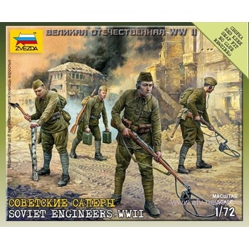 ZVEZDA Wargames WWII figurky 6108 Soviet Engineers WWII 1:72
